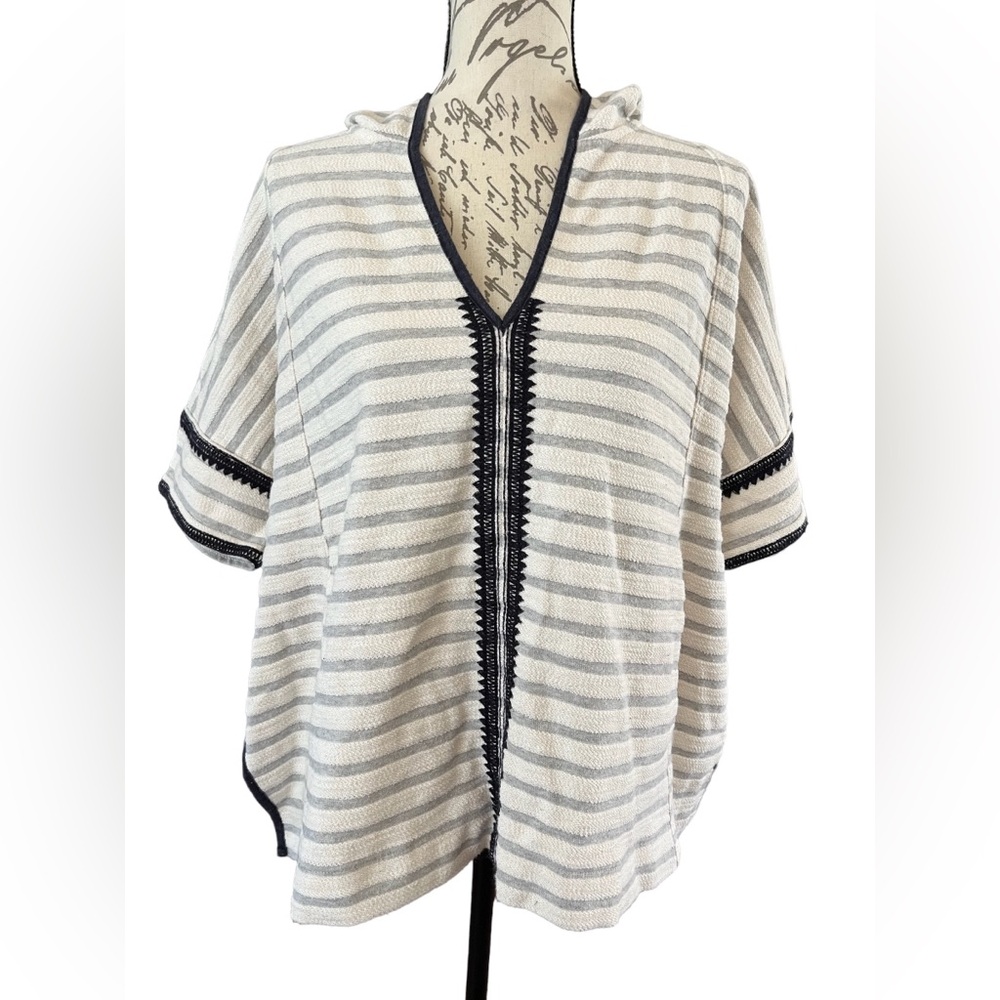 NWOT Madewell Women's Elise Embroidered Hooded Tunic Top Medium Large Pockets - Picture 5 of 15